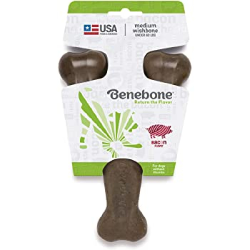 Benebone Wishbone Bacon Flavor Chew - Feed Bag Pet Supply