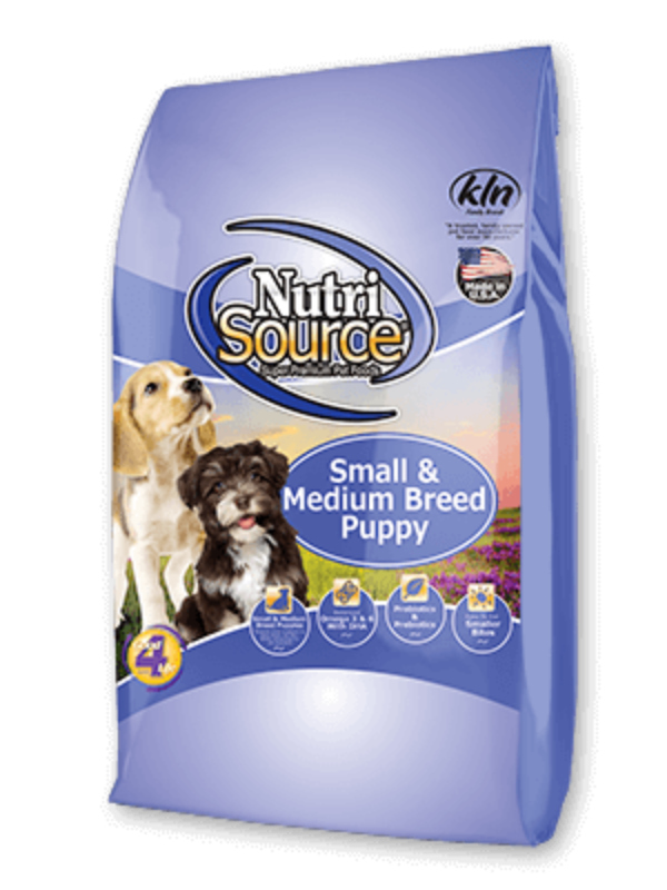 NutriSource Small & Medium Breed Puppy - Feed Bag Pet Supply