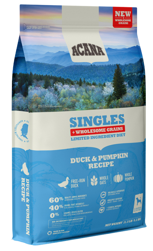 Acana Singles Duck & Pumpkin +Wholesome Grains - Feed Bag Pet Supply