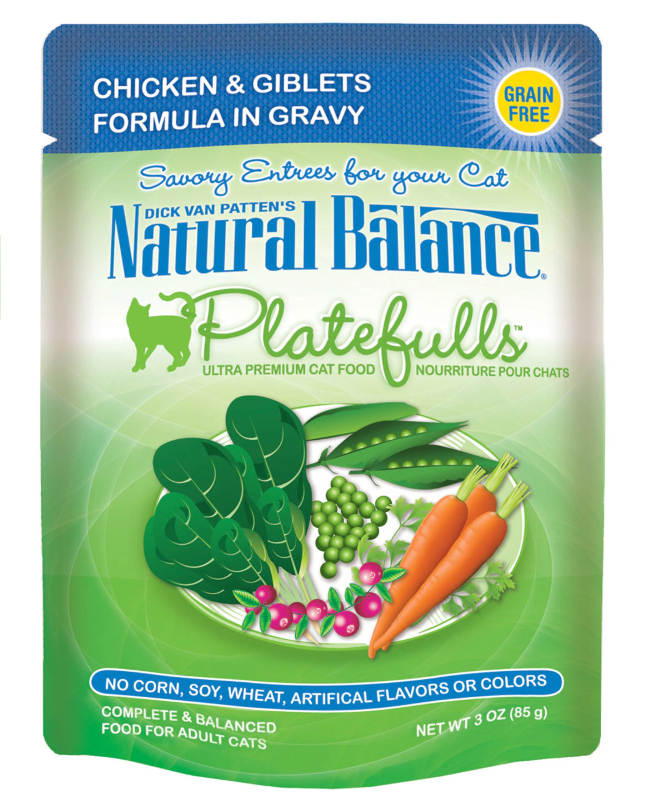 Natural Balance Chicken & Giblets Platefulls Feed Bag Pet Supply