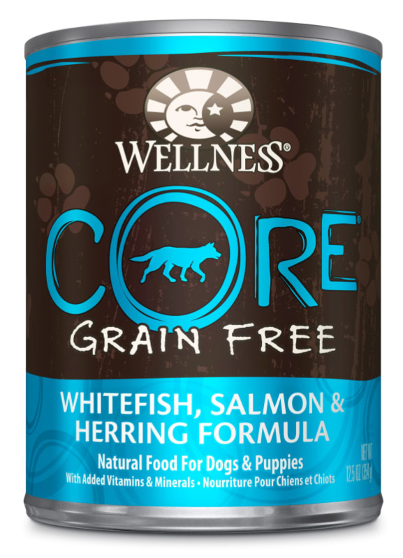 Wellness CORE Whitefish, Salmon & Herring Canned Dog Food Feed Bag