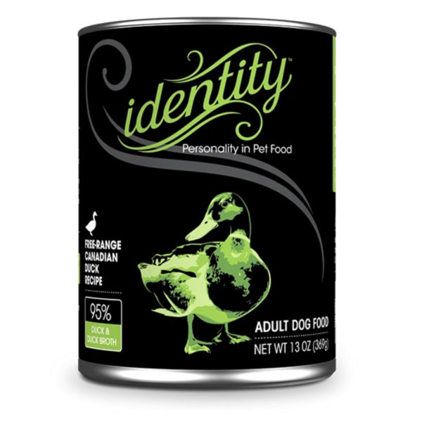Identity Canned FreeRange Duck for Dogs Feed Bag Pet Supply