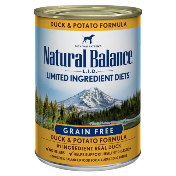 Natural Balance LID Duck & Potato Formula Canned Dog Food - Feed Bag