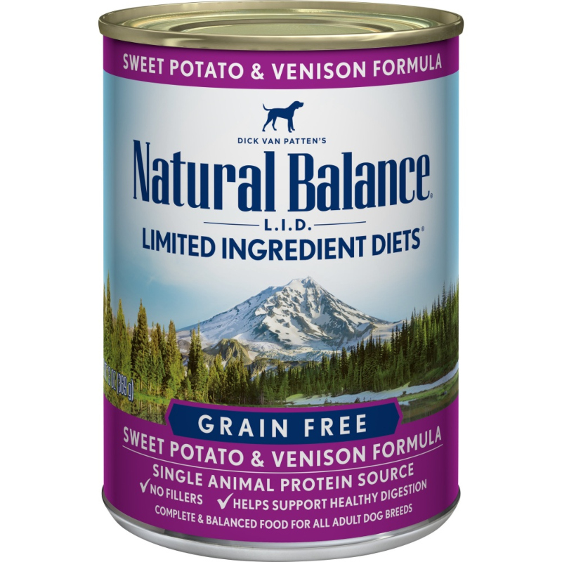 Natural Balance LID Sweet Potato & Venison Formula Canned Dog Food