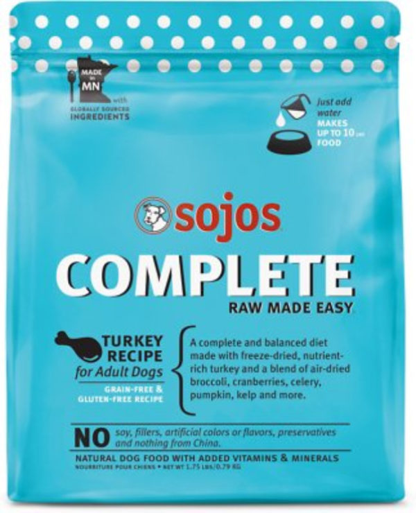 Sojo's Complete Dog Food Turkey Recipe Feed Bag Pet Supply