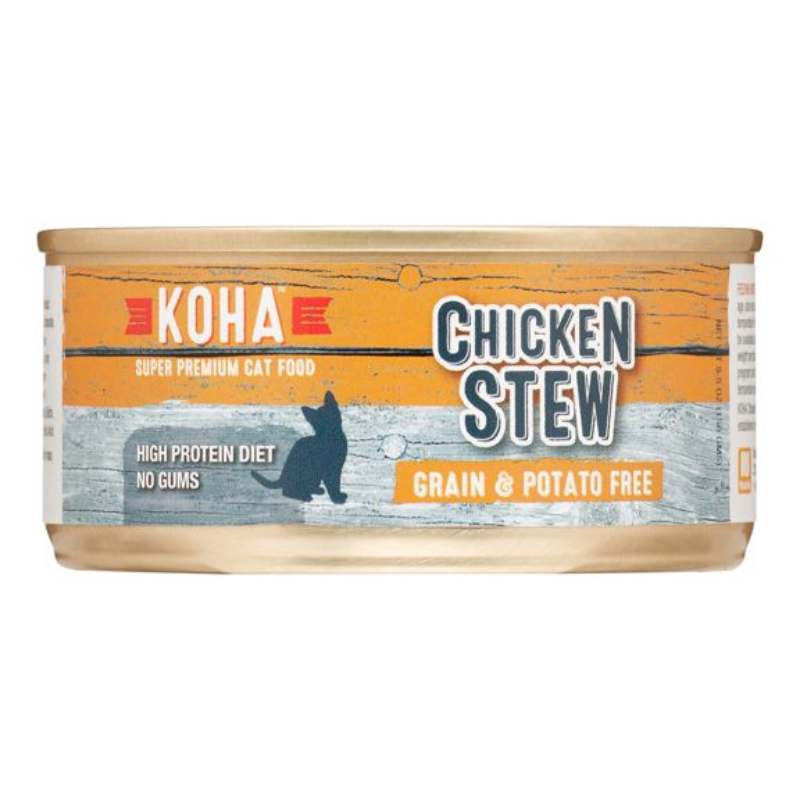 Koha Canned Minimal Ingredient Chicken Stew for Cats Feed Bag Pet Supply