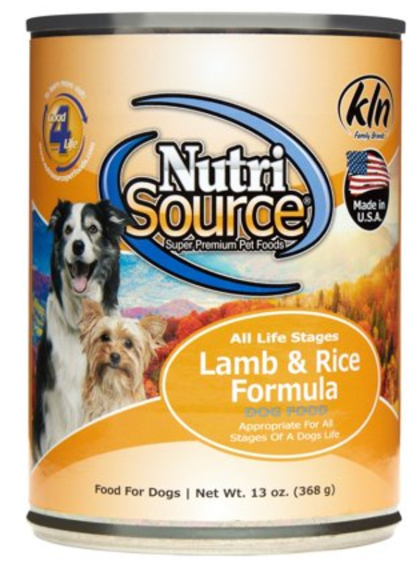 nutrisource canned dog food